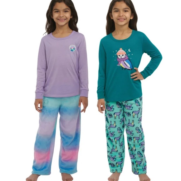 Eddie Bauer Youth 4-piece Pajama Girls XS X-small 5/6 - Picture 2 of 4